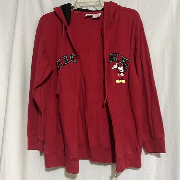 Disney Mickey Mouse sweatshirt jacket zip up hoodie size medium - Picture 6 of 11